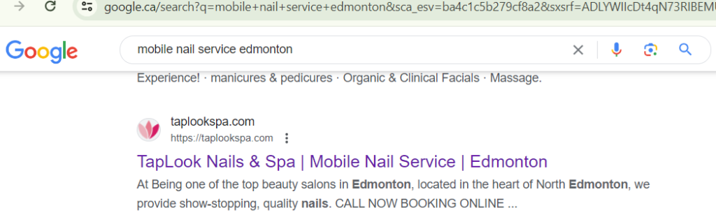 TapLook Nails & Spa. Top 5 rankings in the Edmonton market 10 taplook ranking