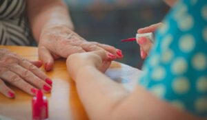 Mobile Manicure For Senior