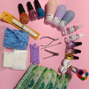KIT02: Mani-Pedi Kit with Regular Polish & Spa for Seniors (include EBook, Video) 6 pack2 1