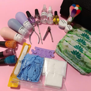 KIT02: Mani-Pedi Kit with Regular Polish & Spa for Seniors (include EBook, Video) 7 pack2 2