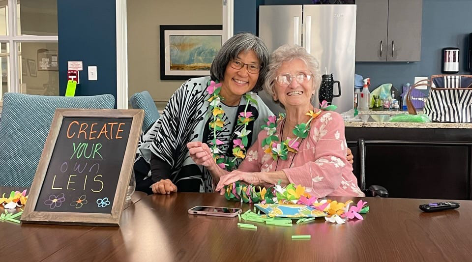 Introducing the TapLook Senior Smile Community Fund 5 Senior woman and caregiver