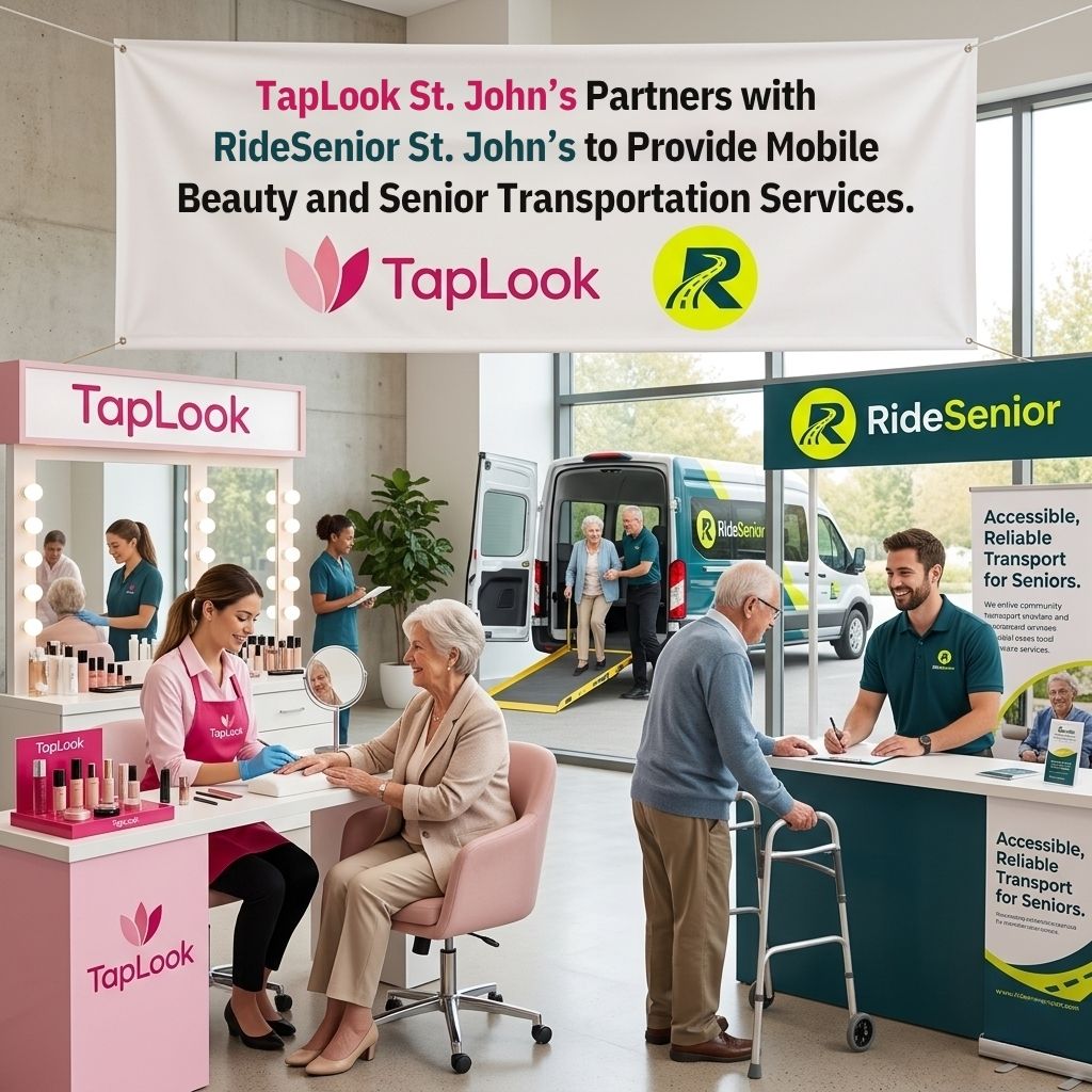 TapLook St. John’s Partners with RideSenior St. John’s to Provide Mobile Beauty and Senior Transportation Services 11 TapLook St. John’s Partners with RideSenior St. John’s to Provide Mobile Beauty and Senior Transportation Services