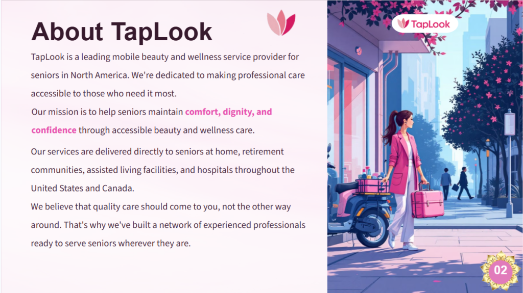 TapLook Project Explanation: A Collaborative Service and Product Partnership Model for Senior Care 9 taplook partnercanada