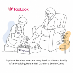TapLook Receives Heartwarming Feedback from a Family After Providing Mobile Nail Care for a Senior Client 1