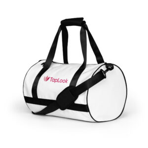 TapLook Pro Partner Bag 9 all over print gym bag white left front 6a0b44ac12745
