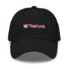 TapLook Premium Cap 10 classic dad hat black front 6a0b451f083b8