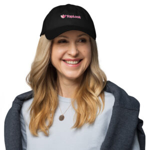 TapLook Premium Cap 9 classic dad hat black front 6a0b451f0a748