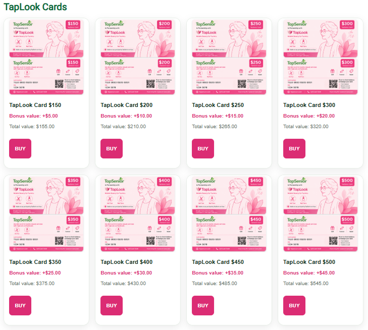 TapSenior Officially Launches TapLook Cards 2 taplookcard2
