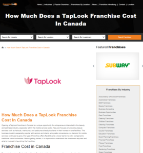 franchisetaplook canada