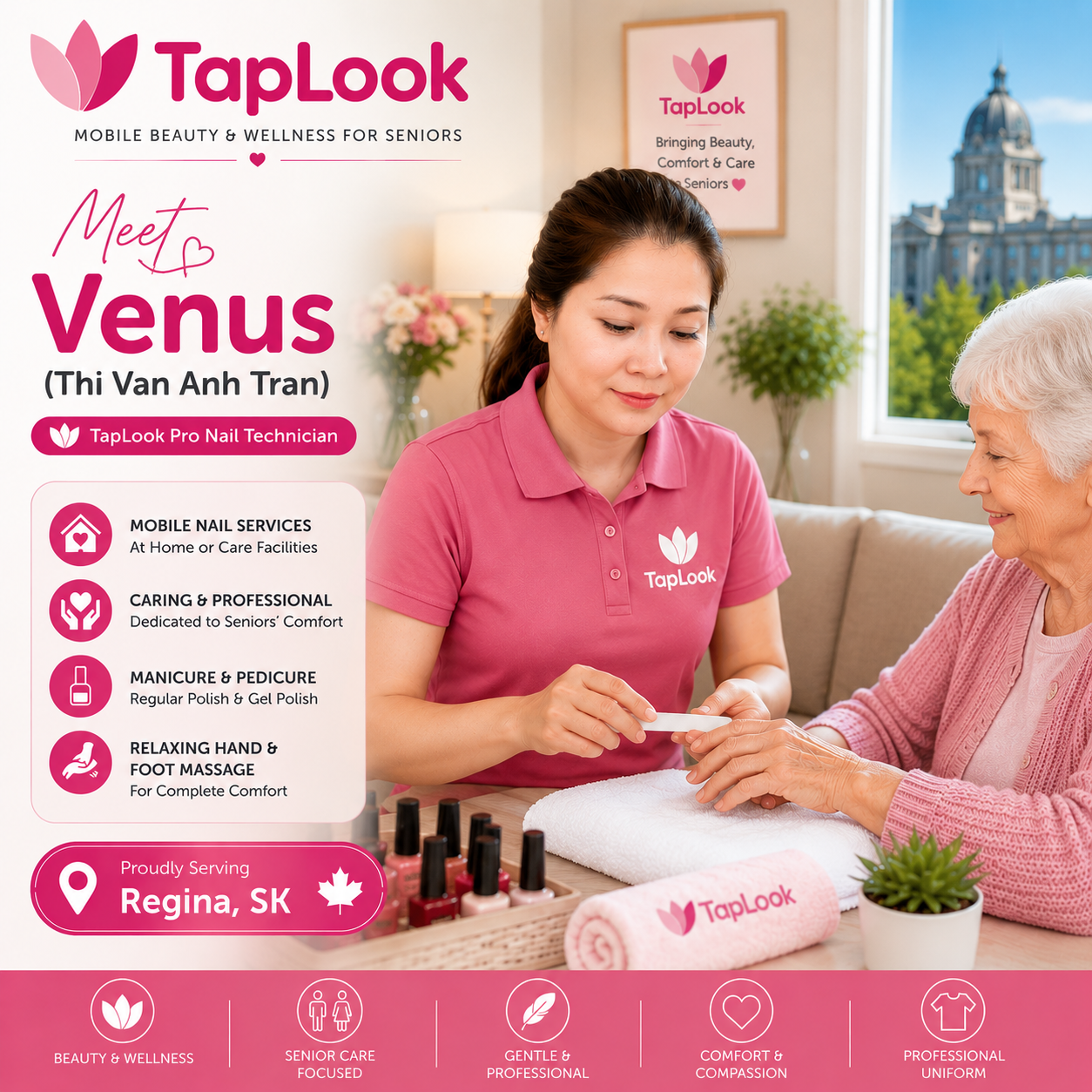 Meet Thi Van Anh Tran, Known as Venus: A TapLook Pro Nail Technician Serving Seniors in Regina 3 2446c296 da67 4e2d 9ddd 5be50be122cb
