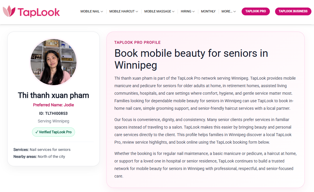 taplook jodie winnipeg