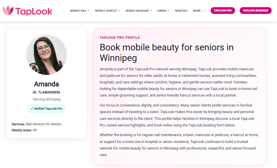 taplook winnipeg amanda