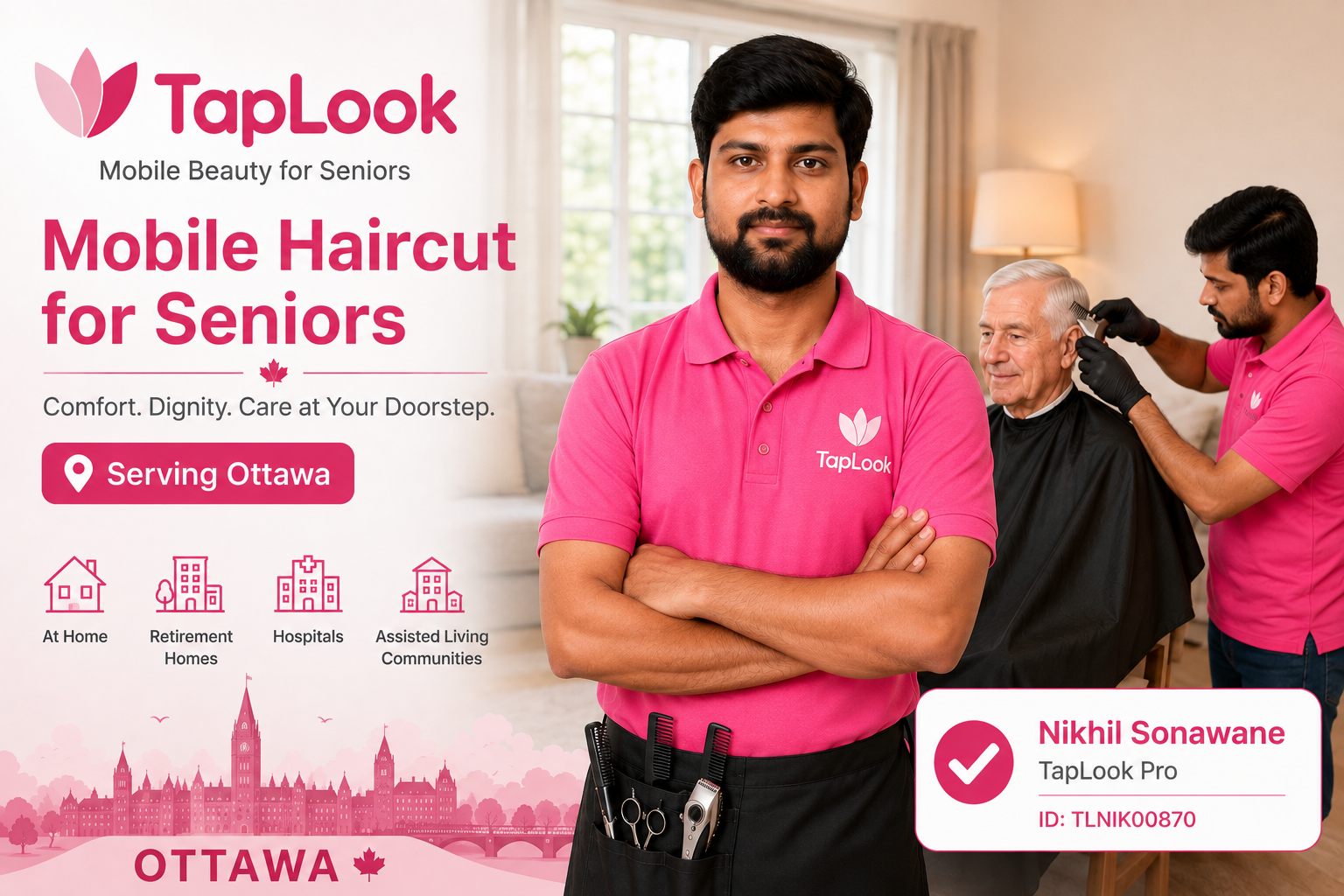 Meet Nikhil Sonawane – Verified TapLook Pro Providing Mobile Haircut Services for Seniors in Ottawa 3 8729e4f7 5baf 4112 8df0 f2408460a30d