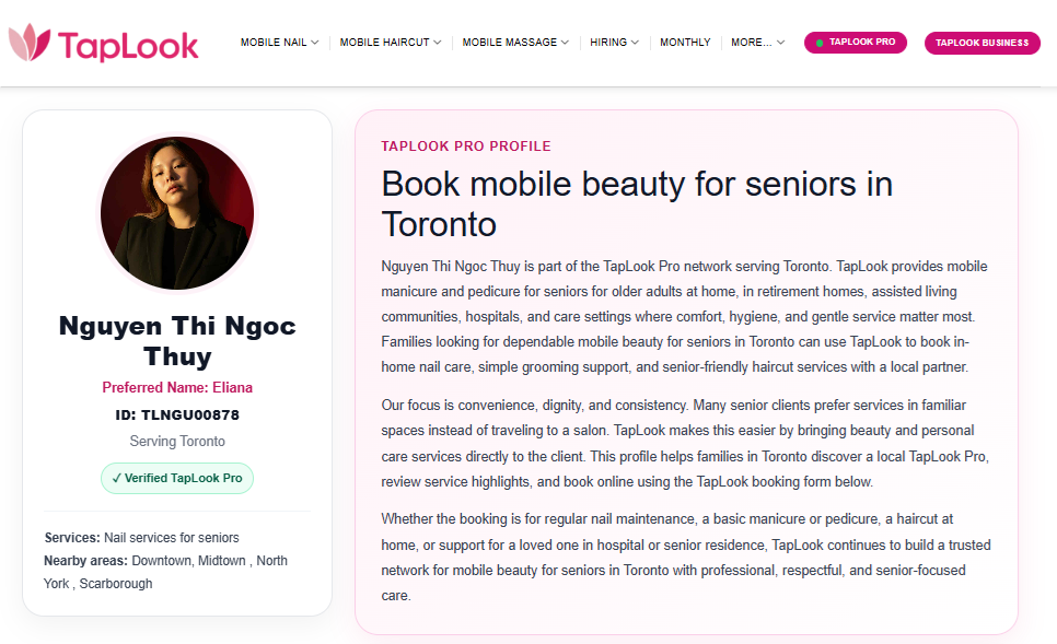 taplook toronto eliana