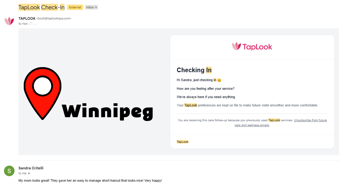 TapLook Monthly Care Plans Earn Growing Trust from Customers Across Canada 8 Winnipeg