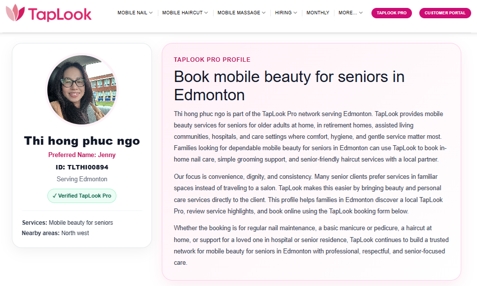 taplook edmonton jenny