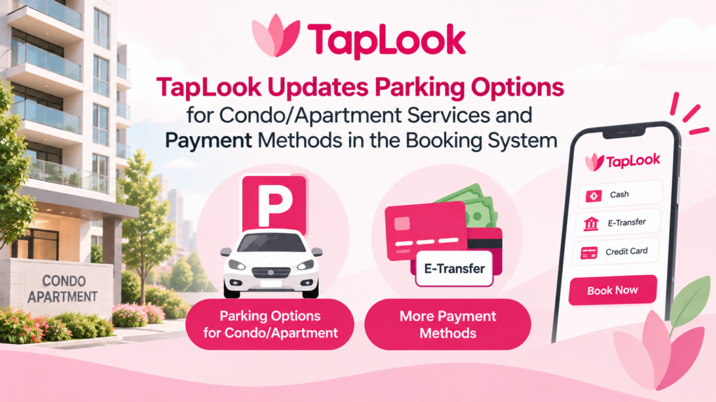 TapLook Updates Parking Options for Condo/Apartment Services and Payment Methods in the Booking System 16 taplook payment parking