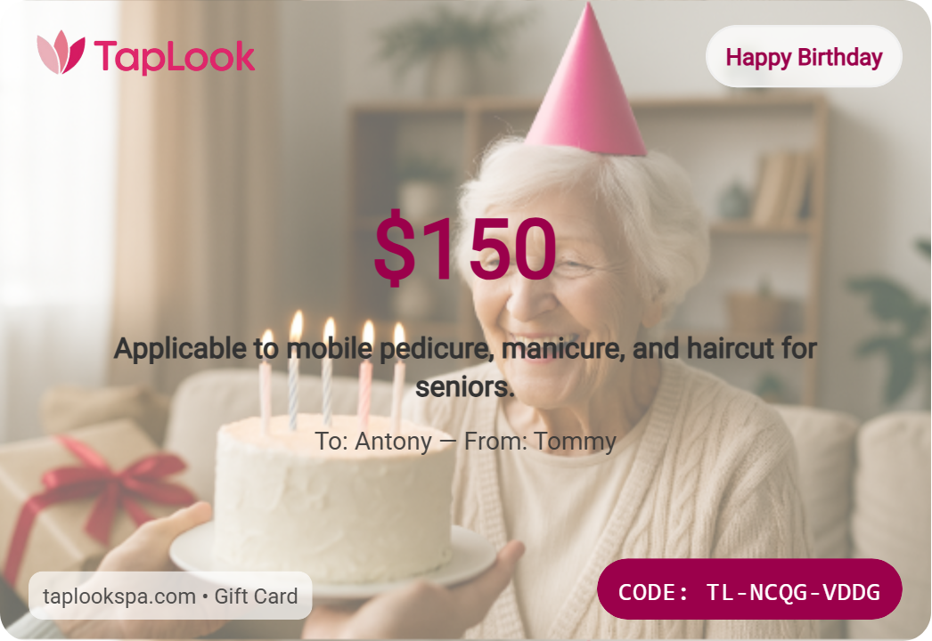 Spend more loving time with your parents 2 giftcard TL NCQG VDDG